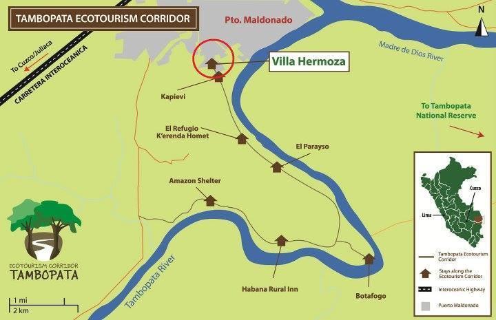Villa Hermosa De Tambopata Casa Hospedaje & Hostel 푸에르토말도나도 외부 사진